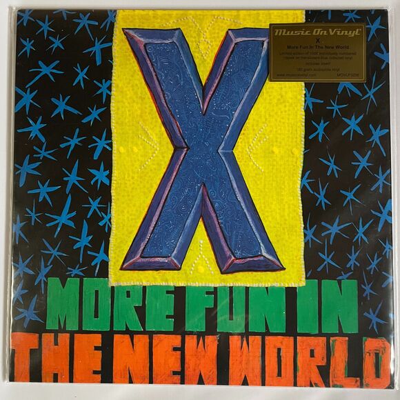 X More Fun In The New World NEW Limited Numbered Blue Vinyl Record 2023 Punk - Picture 1 of 3